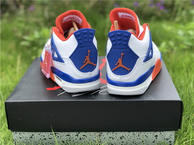 Air Jordan 4 White Blue Orange