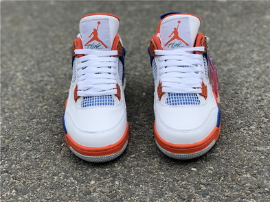Air Jordan 4 White Blue Orange