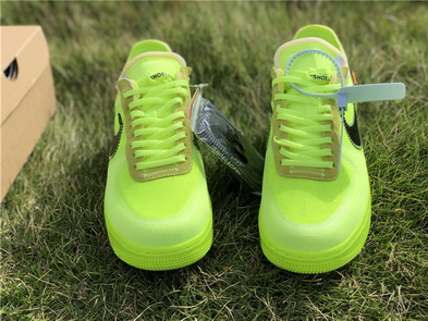 OFF-WHITE x Nike Air Force 1 “Volt”(women)-010