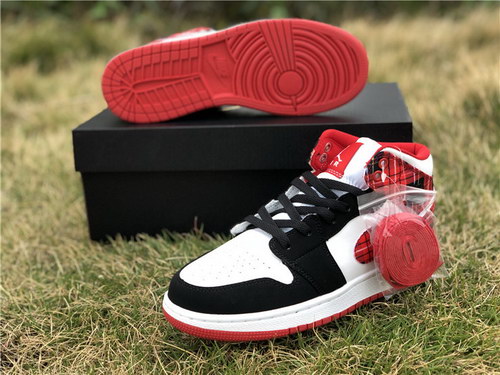 Air Jordan 1 Mid White Plaid(W)-028