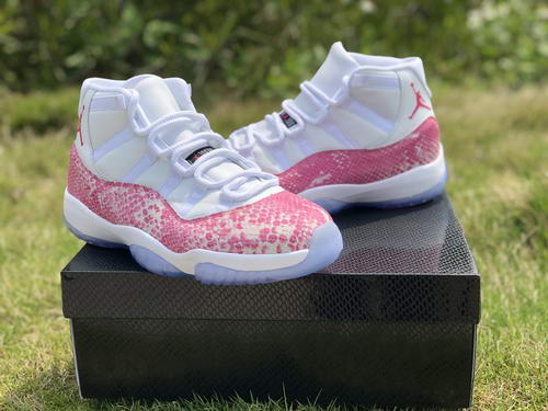 AirJordan 11 High Top Snakeskin Pink