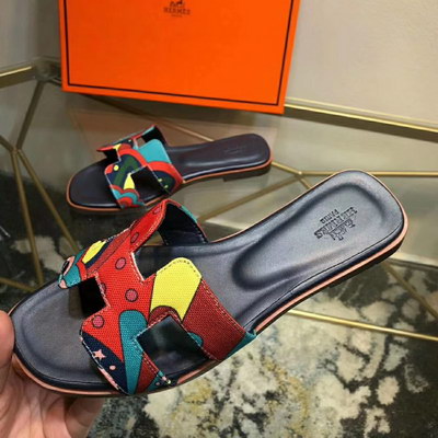 H**mes slippers women(aaa)-008