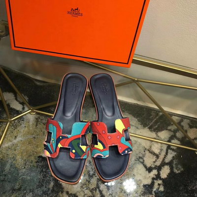 H**mes slippers women(aaa)-008