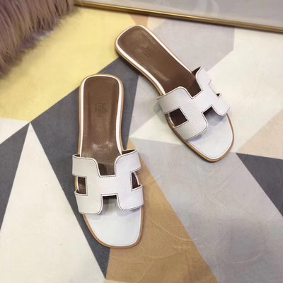 H**mes slippers women(aaa)-011