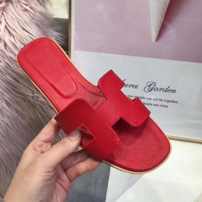 H**mes slippers women(aaa)-015