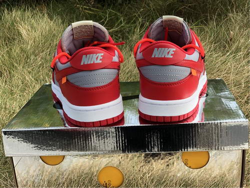 OFF-WHITE x Nike Dunk Low Red/Gray