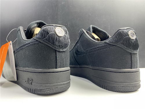 Stussy x Nike Air Force 1 Low “Black”