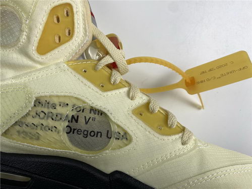 Air Jordan 5s Salt/fire red