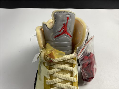 Air Jordan 5s Salt/fire red