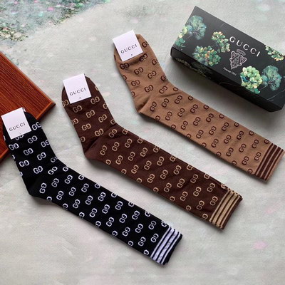 G*u*i socks(3 pairs)-348