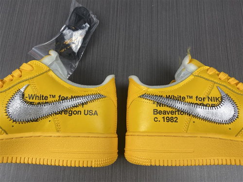 Off-White x Nike Air Force 1 Low University Gold