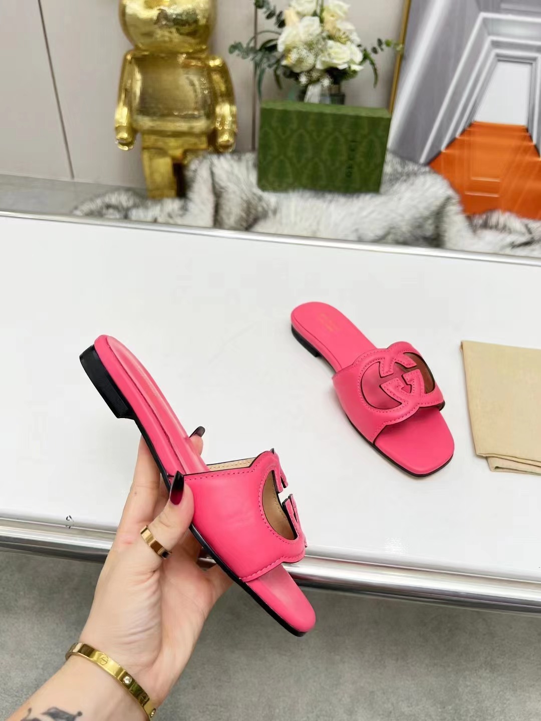 G*u*i slippers women(aaa)-155