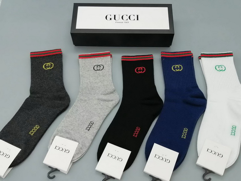 G*u*i socks(5 pairs)-358