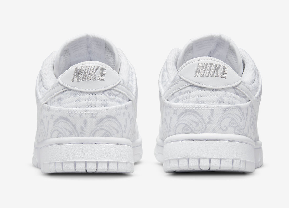 Nike Dunk Low White Paisley