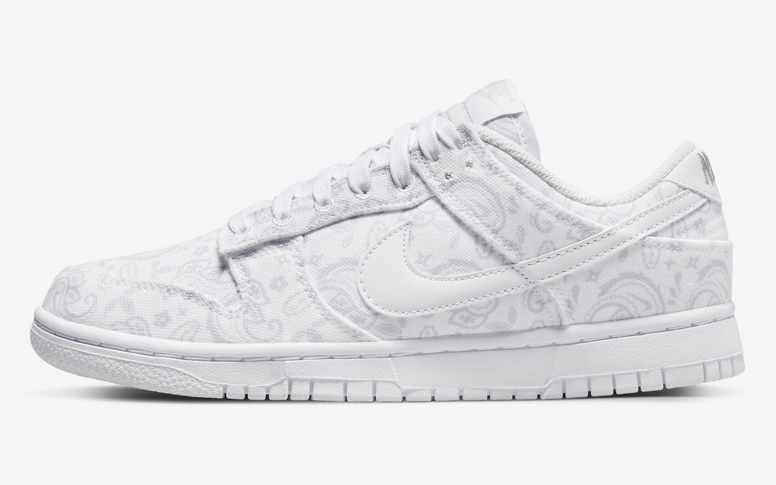 Nike Dunk Low White Paisley
