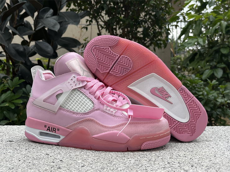 Air Jordan 4 OFF-WHITE x AJ4 Pink