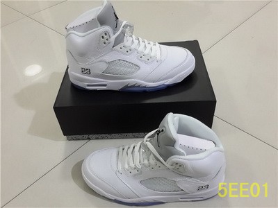 Air Jordan V White Metallic-004