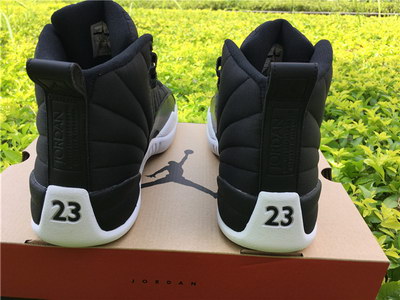 Air Jordan 12 Black Nylon-013