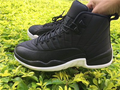 Air Jordan 12 Black Nylon-013