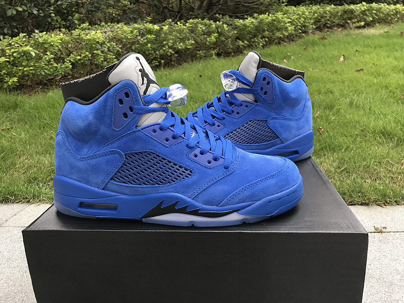 Air Jordan 5 Retro Blue Suede